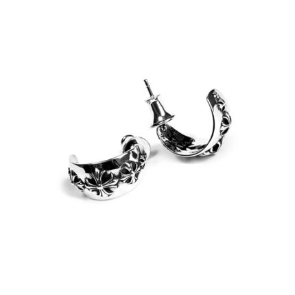 Ch Plus Wide Hoop Chrome Hearts Earrings – Small