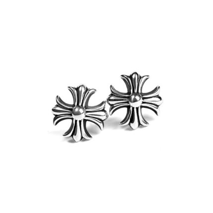 Cross Cut out Stud Chrome hearts Earring