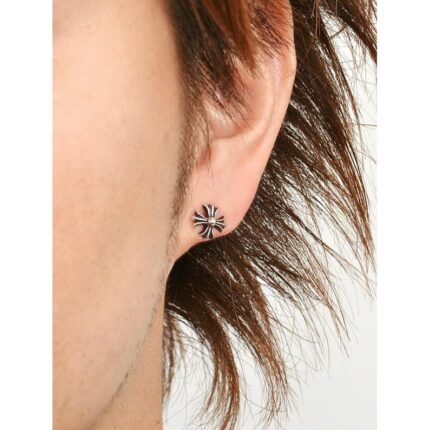 Cross Cut out Stud Chrome hearts Earring