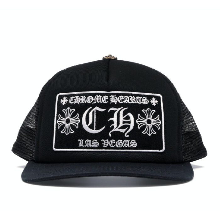 Chrome Hearts CH Las Vegas Trucker Hat – Black