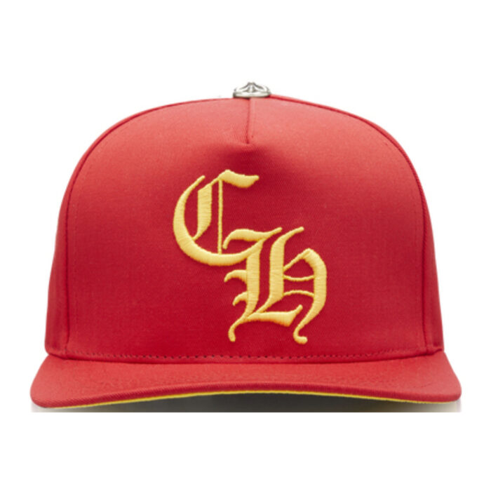 Chrome Hearts CH Silver Button Hat – Red/Yellow