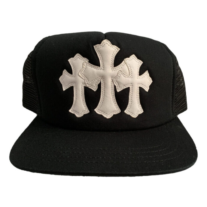 Chrome Hearts Cemetery Trucker Hat – Black