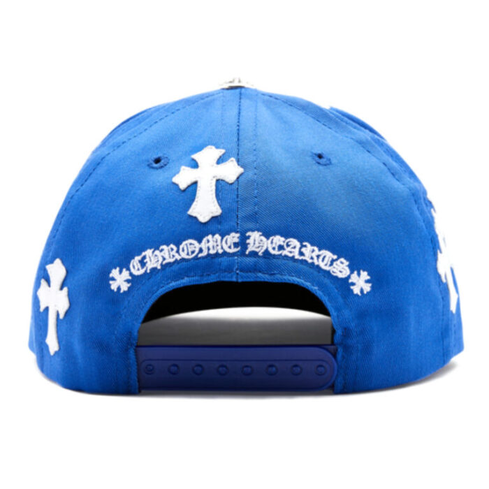 Chrome Hearts Cross Patch Baseball Hat – Blue