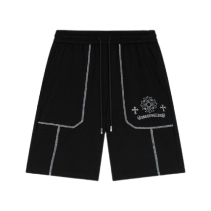 Chrome Hearts Embroidered Black Shorts