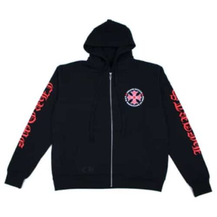 Chrome Hearts Made In Hollywood Cross Zip Up Hoodie