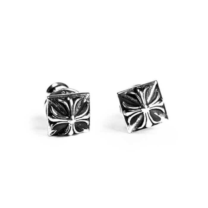 Pyramid Plus Stud Chrome Hearts Earrings