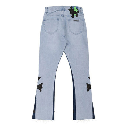 Firmranch Leather Cross Chrome Hearts Pants