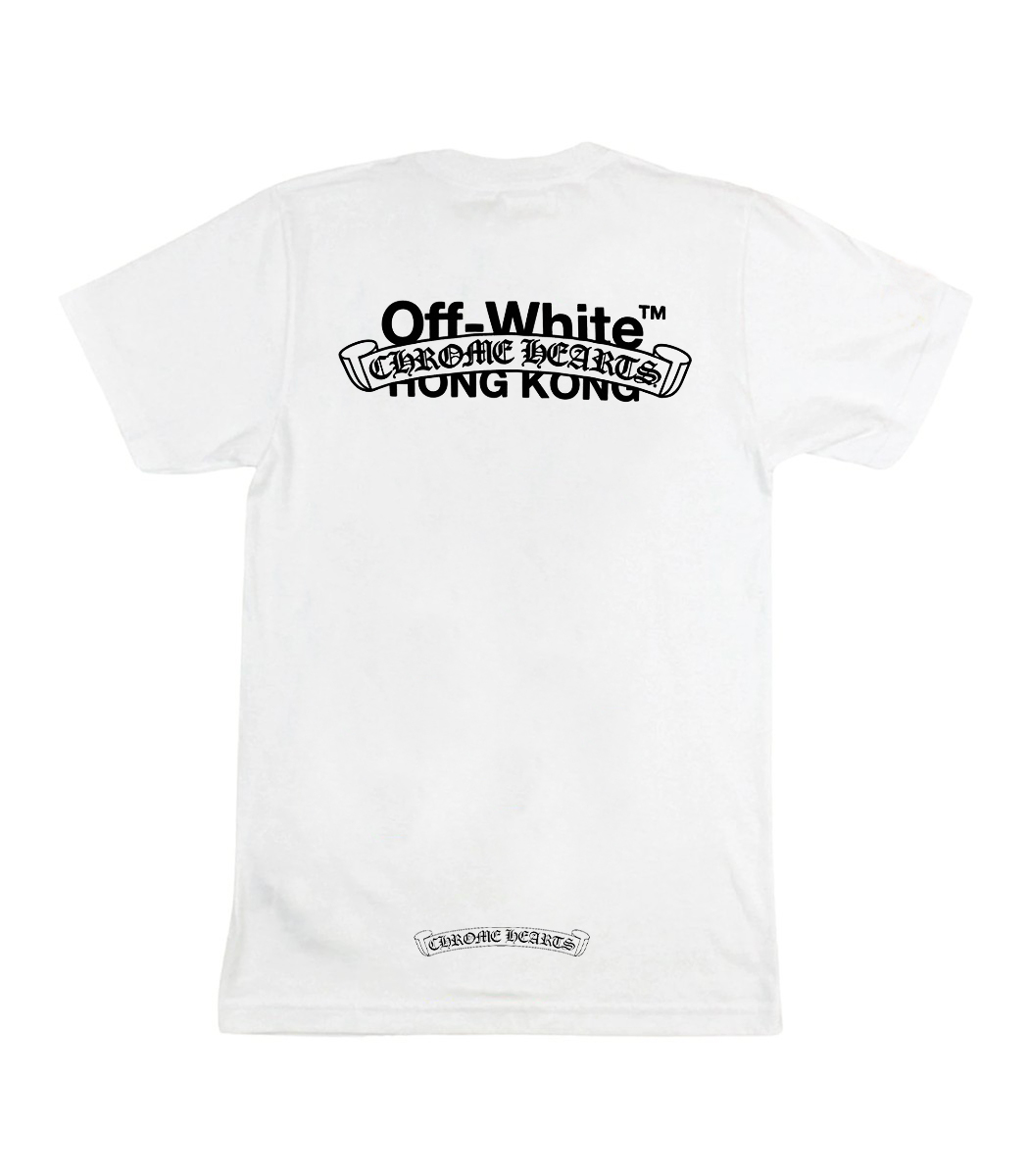 Off-White X Chrome Hearts Hong Kong T-Shirt Off-White X Chrome Hearts Hong Kong T-Shirt