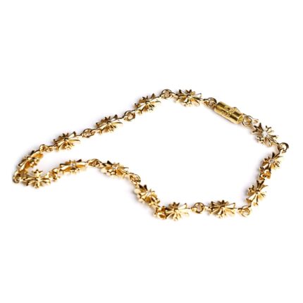22K Gold Tiny E CH Plus Bracelet