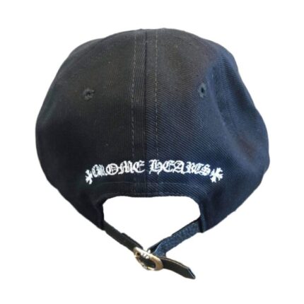 Chrome Hearts Matty Boy Chomper Leather Strapback Hat – Black