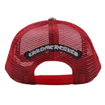 Chrome Hearts Matty Boy Sex Records Logo Trucker Hat – Red-White