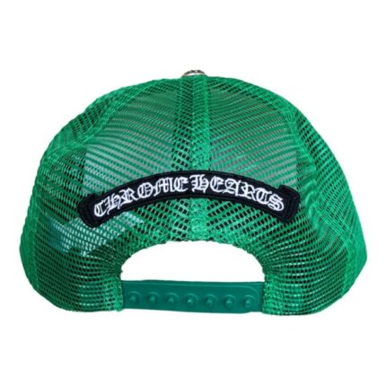 Chrome Hearts Matty Boy Sex Records Smiley Trucker Hat – Green-Yellow