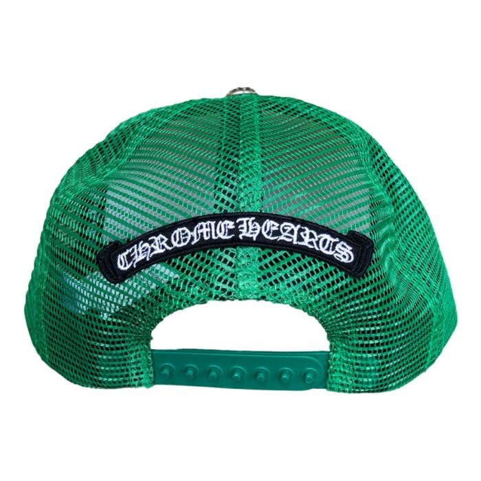 Chrome Hearts Matty Boy Sex Records Smiley Trucker Hat – Green-Yellow Chrome Hearts Matty Boy Sex Records Smiley Trucker Hat – Green-Yellow