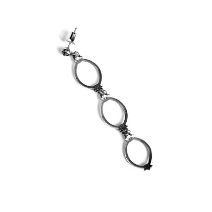Triple Drop Hoop Earring