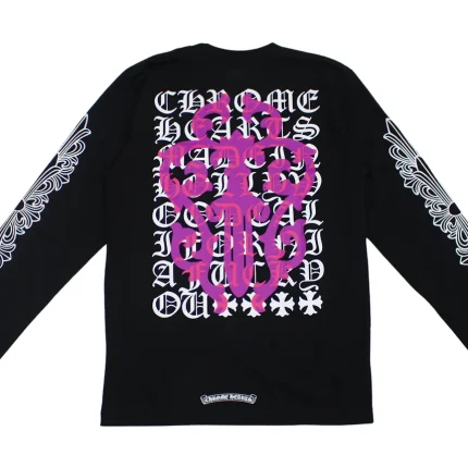 Chrome Hearts Eye Chart Dagger Longsleeve T-shirt Black