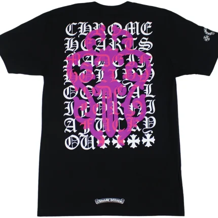 Chrome Hearts Eye Chart Dagger T-shirt Black
