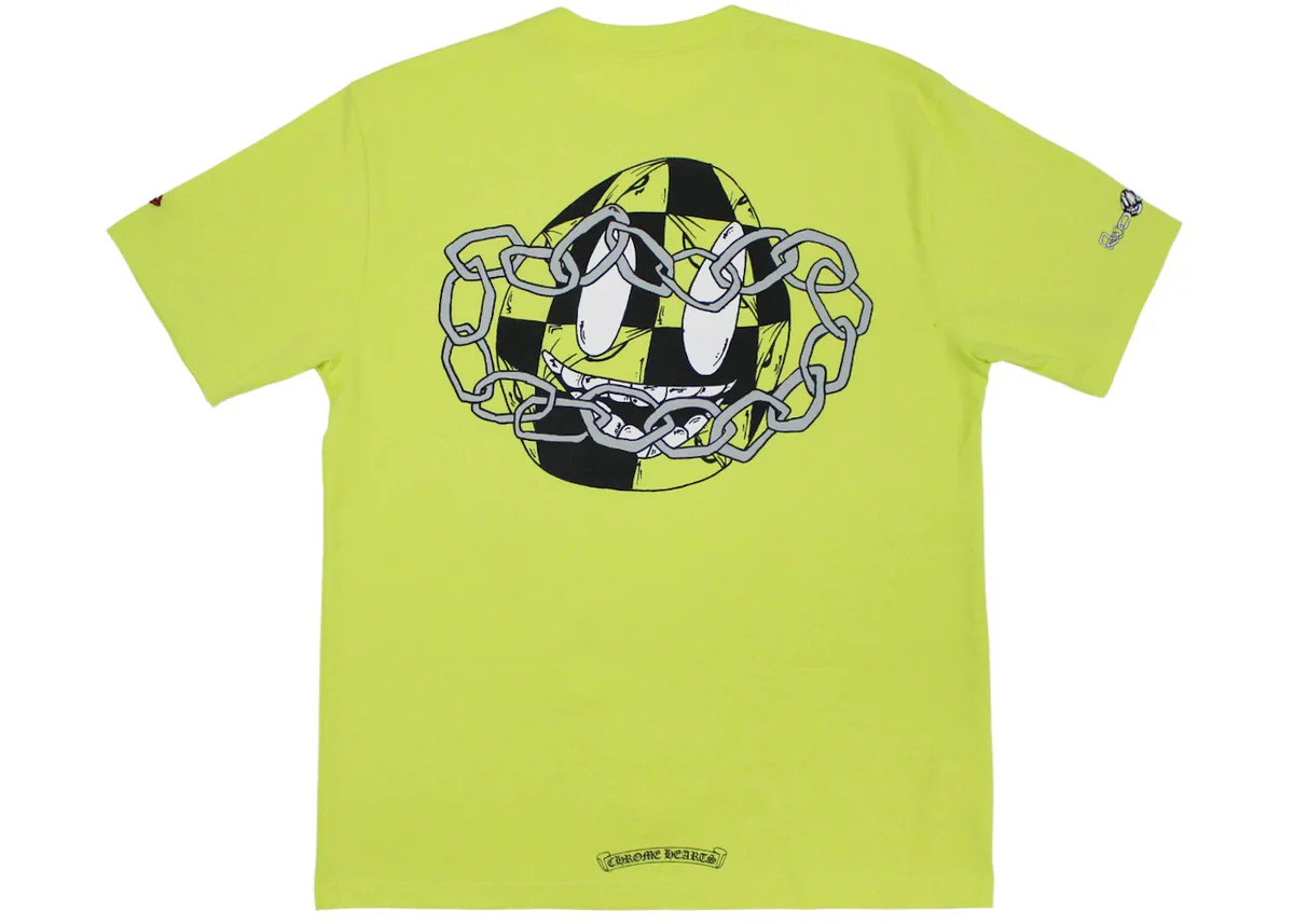 Chrome Hearts Matty Boy Link T-shirt Lime Green Chrome Hearts Matty Boy Link T-shirt Lime Green