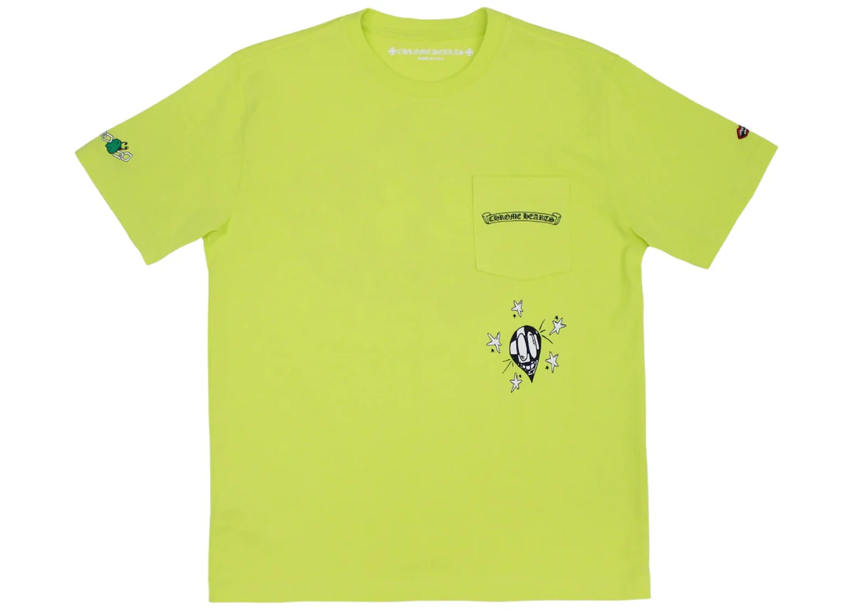 Chrome Hearts Matty Boy Link T-shirt Lime Green2 Chrome Hearts Matty Boy Link T-shirt Lime Green