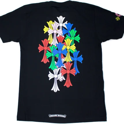 Chrome Hearts Multi Color Cross Cemetery T-shirt Black