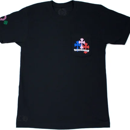 Chrome Hearts Multi Color Cross Cemetery T-shirt Black
