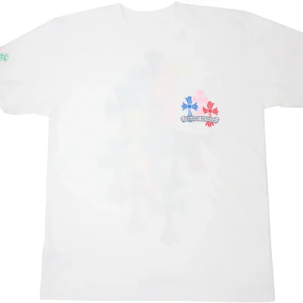 Chrome Hearts Multi Color Cross Cemetery T-shirt White