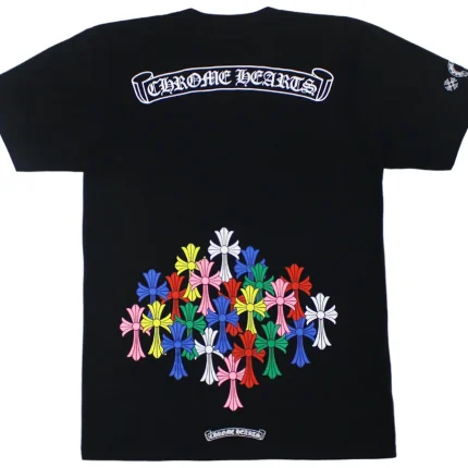 Chrome Hearts Multi Color Cross T-shirt Black