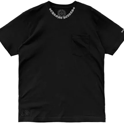 Chrome Hearts Short Sleeve Pocket Crew T-shirt Black
