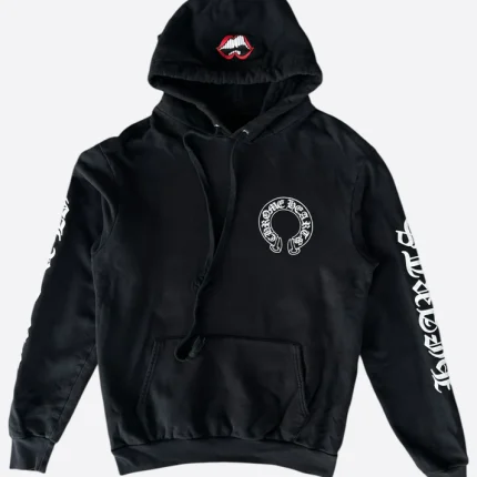 Chrome Hearts Matty Boy Black Horseshoe Chomper Logo Hoodie