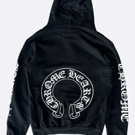 Chrome Hearts Matty Boy Black Horseshoe Chomper Logo Hoodie