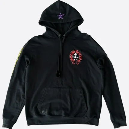 Chrome Hearts Matty Boy Black & Multicolor Foti Horseshoe Logo Hoodie