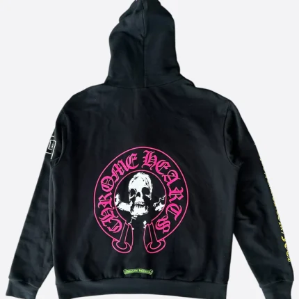 Chrome Hearts Matty Boy Black & Multicolor Foti Horseshoe Logo Hoodie