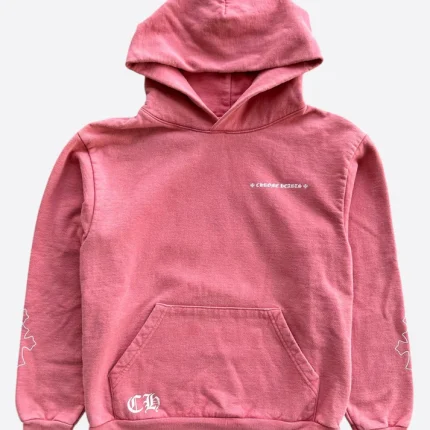 Chrome Hearts Matty Boy Drake Red Certified Cross Logo Hoodie