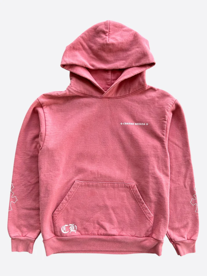 Chrome Hearts Matty Boy Drake Red Certified Cross Logo Hoodie Chrome Hearts Matty Boy Drake Red Certified Cross Logo Hoodie