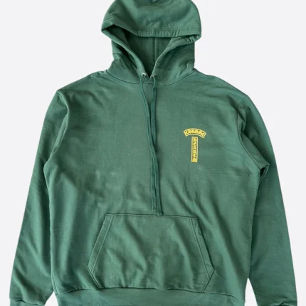 Chrome Hearts Matty Boy Green T-Bar Logo Hoodie