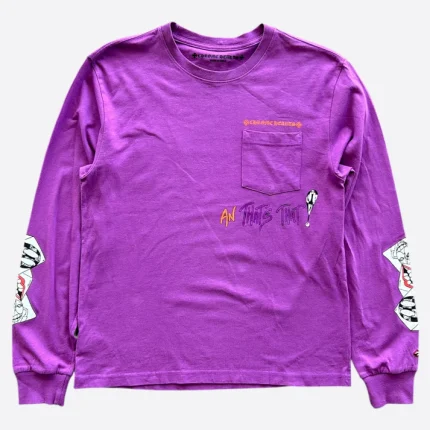 Chrome Hearts Matty Boy Purple More Not Less Longsleeve T-Shirt
