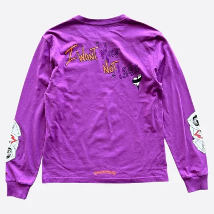 Chrome Hearts Matty Boy Purple More Not Less Longsleeve T-Shirt