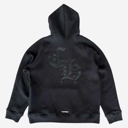 Chrome hearts matty boy black triple cross CH logo embroidered hoodie
