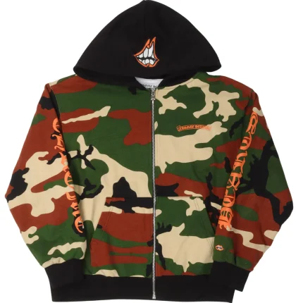 Chrome hearts matty boy “caution” thermal hoodie