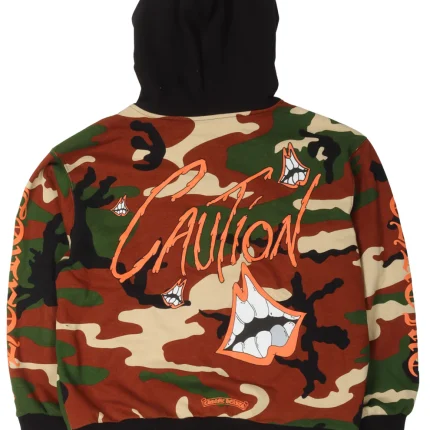 Chrome hearts matty boy “caution” thermal hoodie