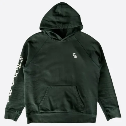 Chrome hearts matty boy green embroidered logo hoodie