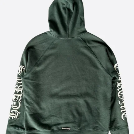 Chrome hearts matty boy green embroidered logo hoodie