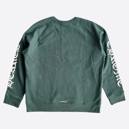 Chrome hearts matty boy green embroidered logo sweater