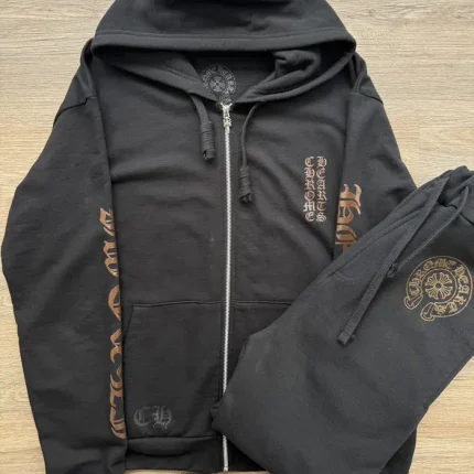 Chrome Hearts 1988 Brown Glitter Sweatsuit