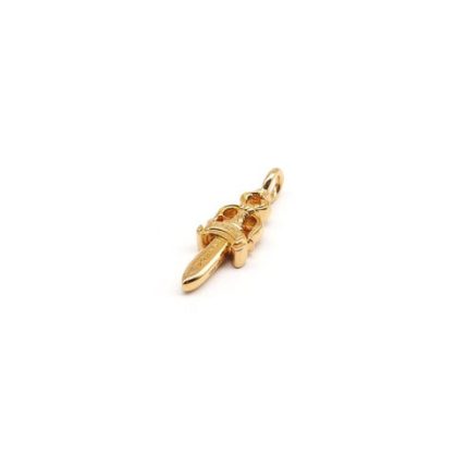 Chrome Hearts 22K Gold Dagger Pendant