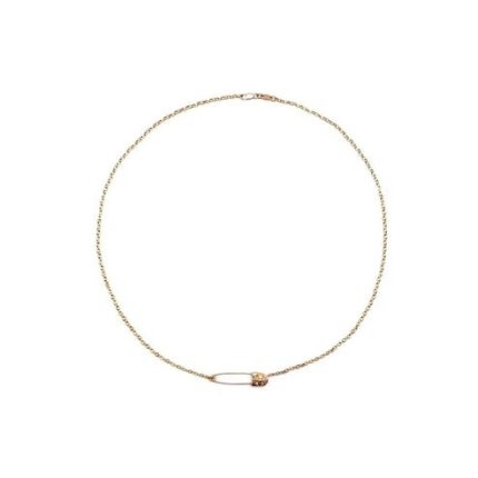Chrome Hearts 22K Gold Pin Necklace