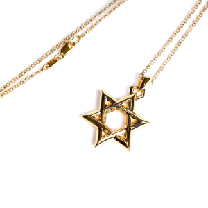 Chrome Hearts 22K Gold Star of David Pendant