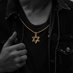Chrome Hearts 22K Gold Star of David Pendant