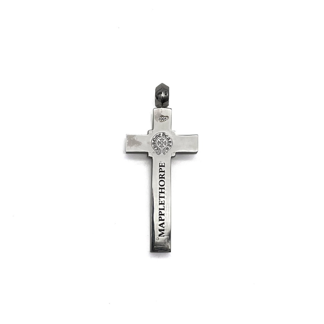 Chrome Hearts 925 Silver Mapplethorpe Cross Pendant (3) Chrome Hearts 925 Silver Mapplethorpe Cross Pendant