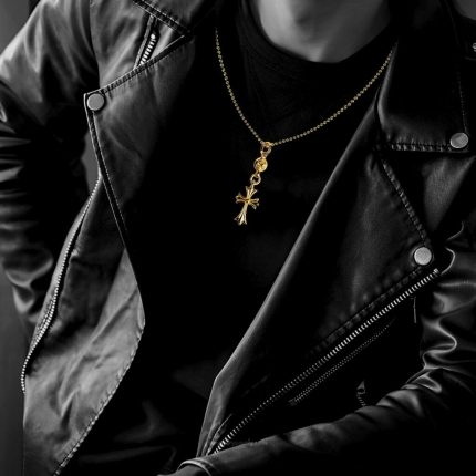 Chrome Hearts Gold Cross Necklace